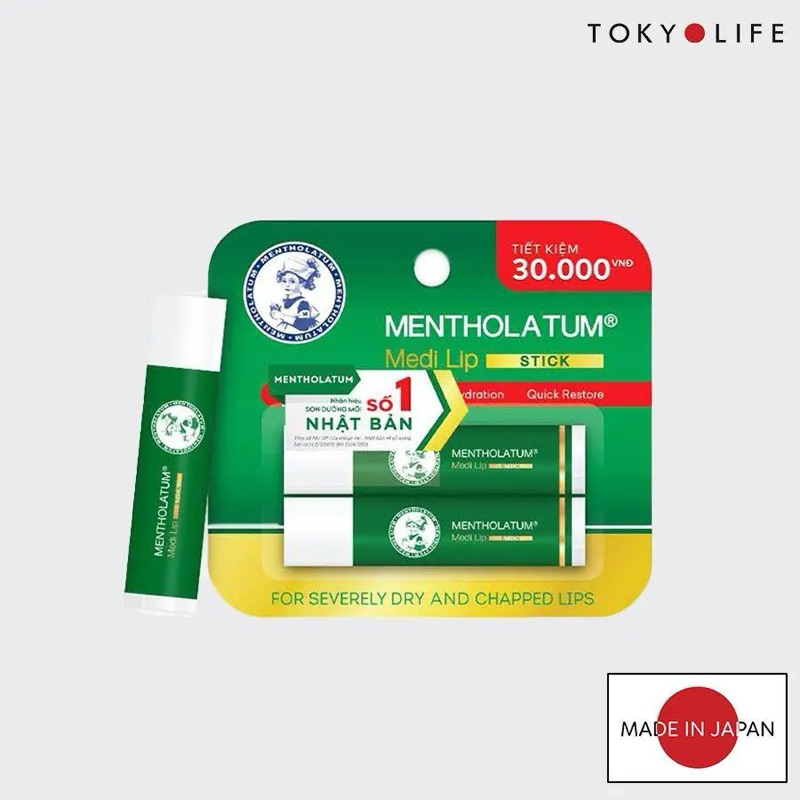 Medi Lip Stick 1 Lip Balm bag (2 tubes x 4.3g) Shopee Singapore