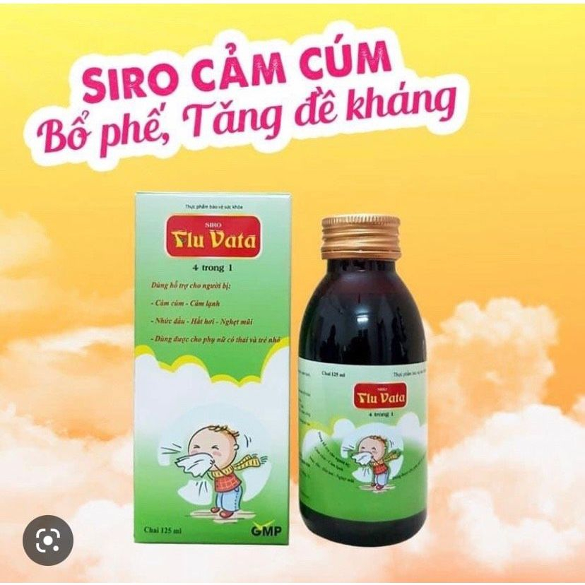 Flu Vata Cough Syrup Supports Dry Cough, Cough With Sputum, Bronchitis