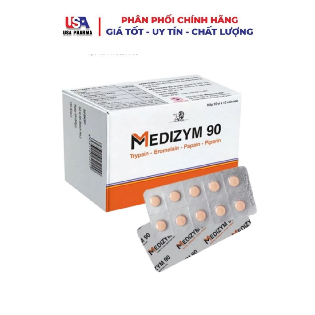Medizym 90 Oral Tablet Helps Reduce Symptoms Of Swelling, Pain, Edema