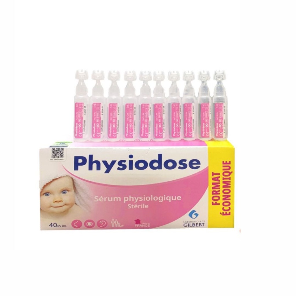 Physiodose Saline For Baby Ear, Nose, Eye Cleaning (Box Of 40 x 5ml Tubes) Shopee Singapore