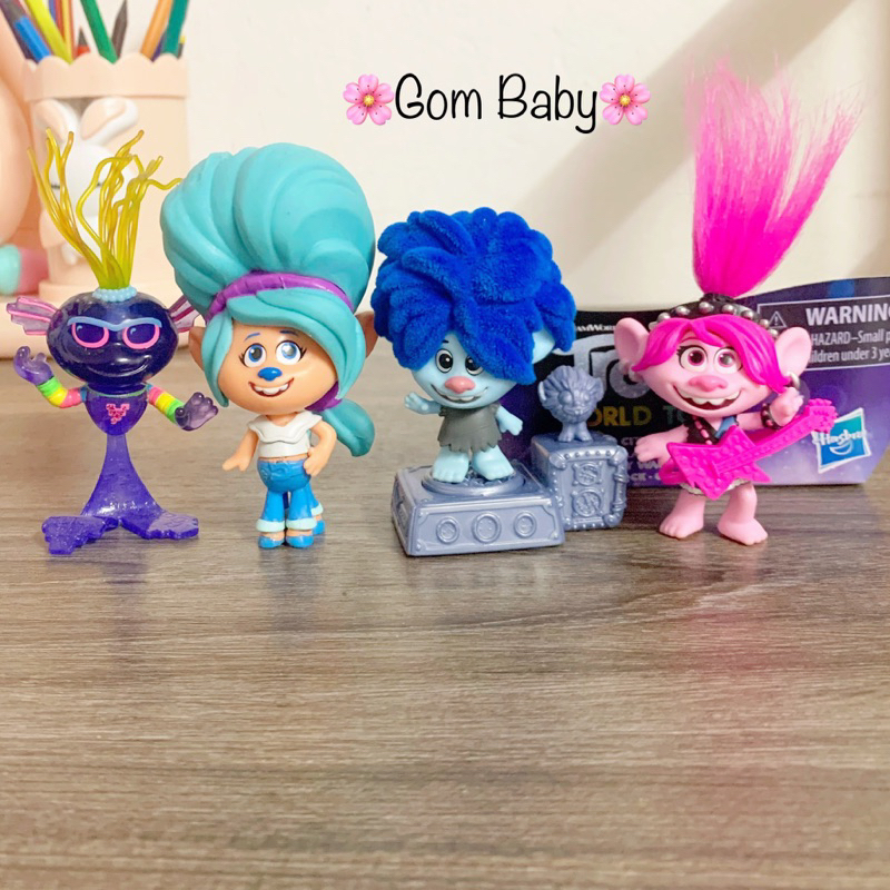 Set of 4 Mischievous Dwarf Models Dreamworks Trolls World Tour | Shopee ...