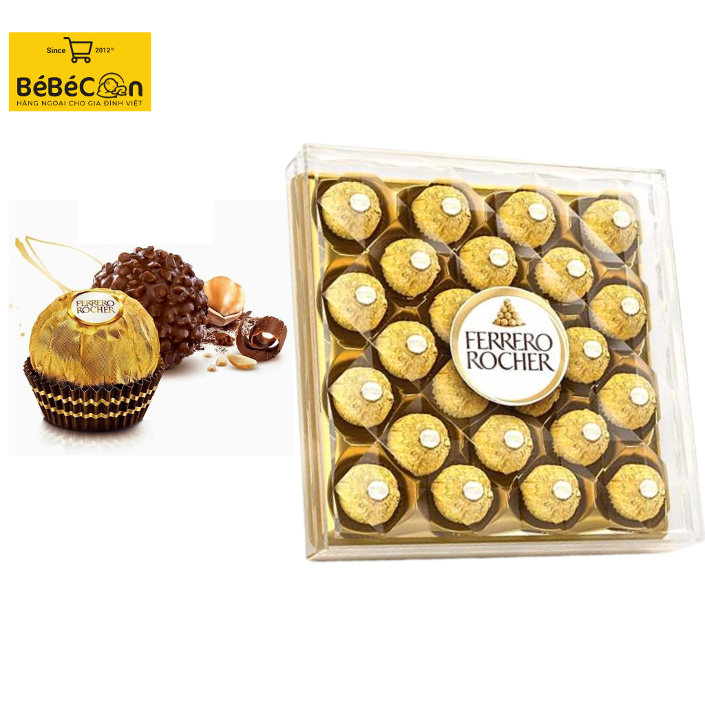 Ferrero Rocher Chocolate 24 Tablet Box 300g Shopee Singapore