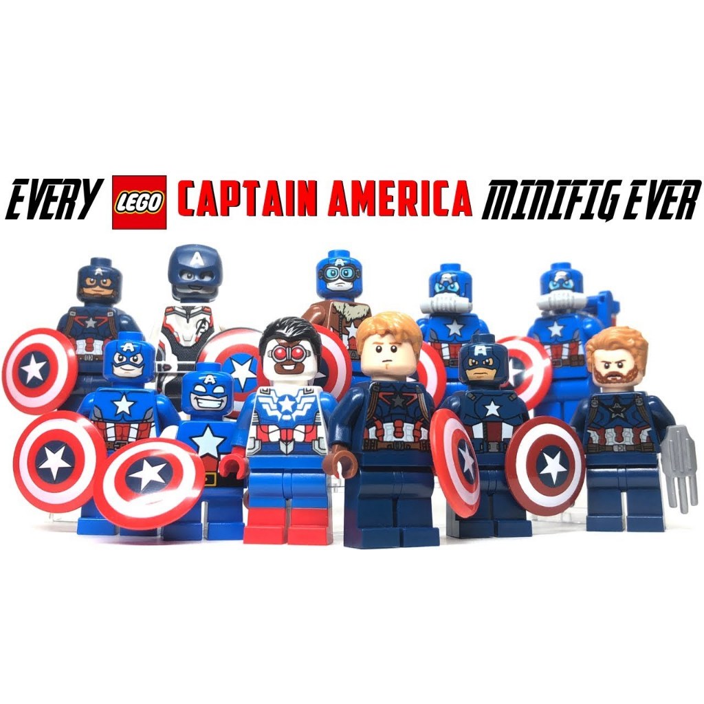 Lego captain best sale america minifigure