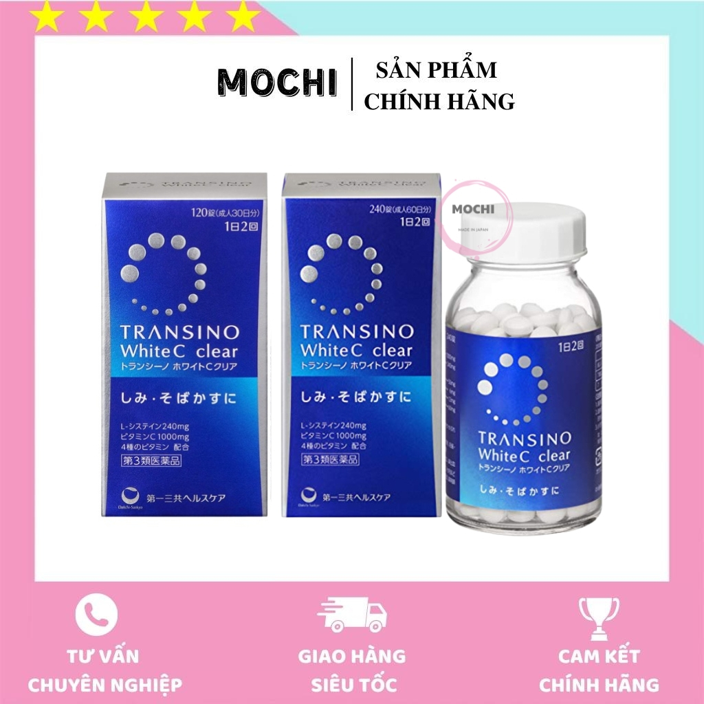 Transino White C Clear Japanese whitening, blurred oral tablet (120 capsules, 240 capsules