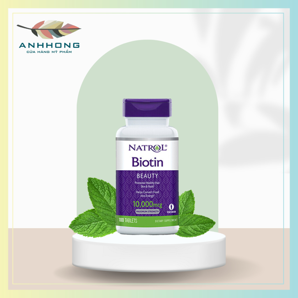 Natrol Biotin Oral Tablet 10000 Mcg box of 100 American Tablets ...