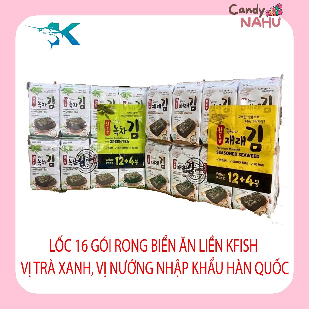 Kfish dried seaweed imported from Korea (Lot of 16 packs) | Shopee ...