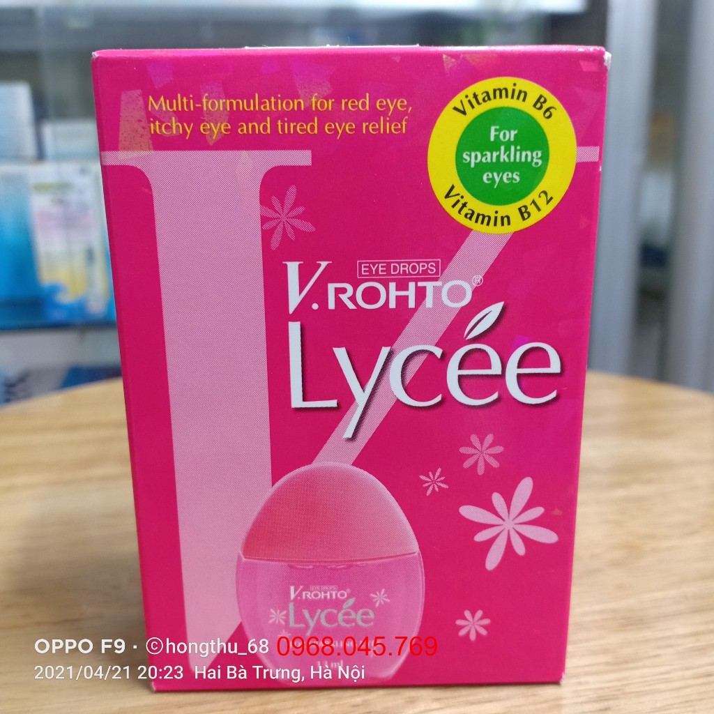 V.rohto Lycée Eye Drops 13ml Quickly Reduce Red Eyes Caused By