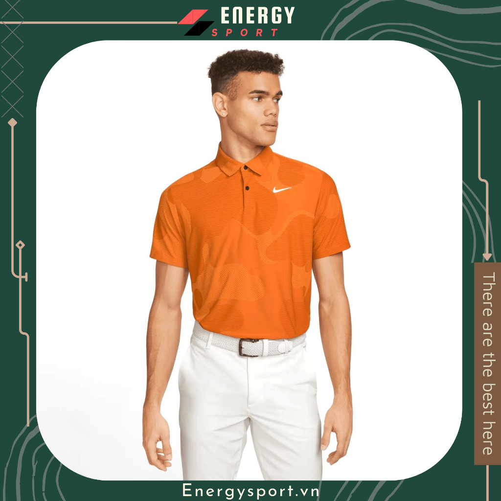 Orange nike hotsell golf polo