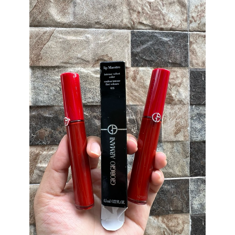 Giorgio Armani Lip Maestro 405 Sultan Full Box Shopee Singapore