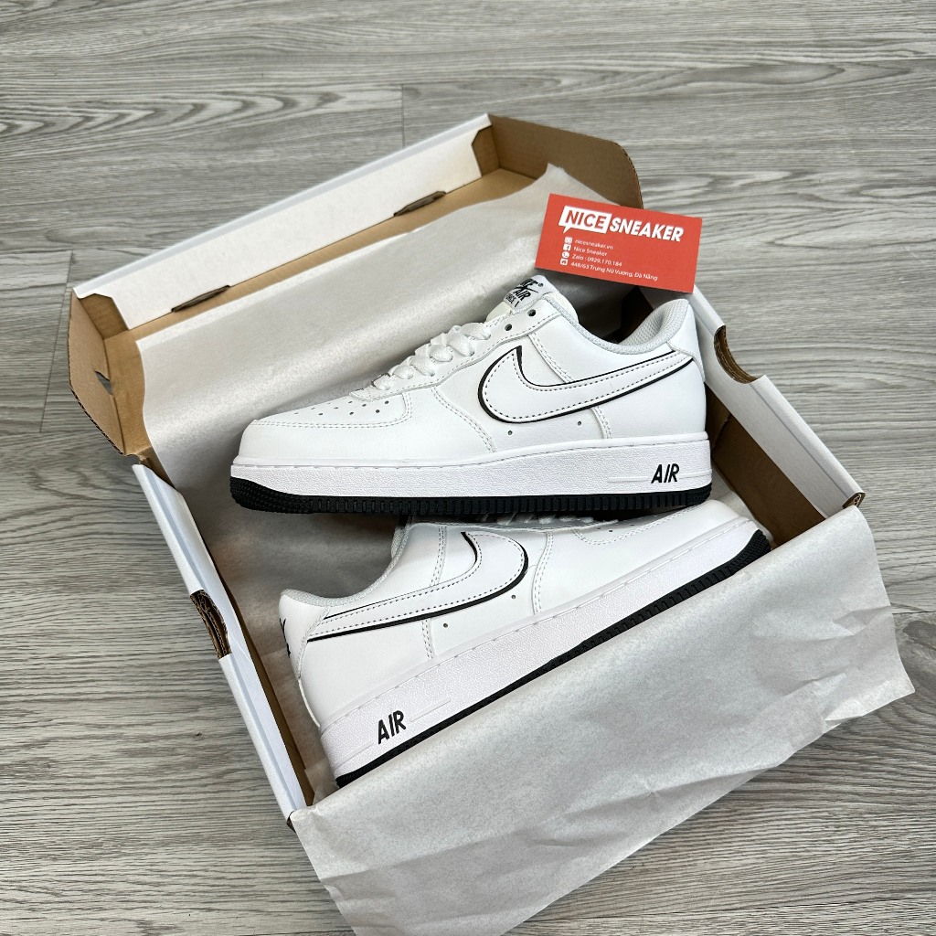 Air force 1 clearance white with black outline