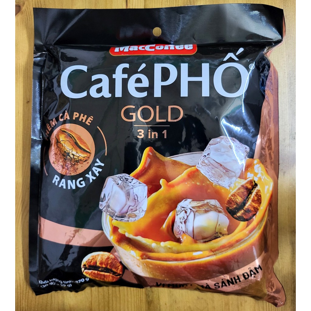 Large GOLD BAG - CAFÉ PHO 870g / 30 packs - MILK Coffee (smooth and ...