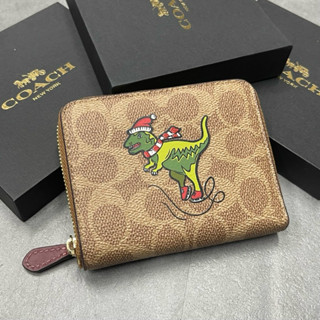 Coach coin hot sale purse dinosaur