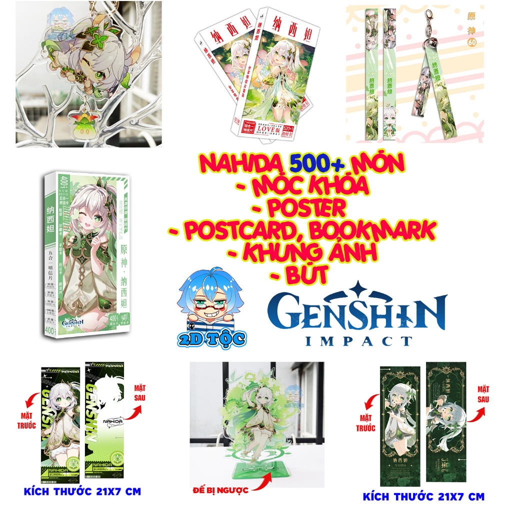 Collection of Poster Postcard Keychain Standee Photo Frame Nahida Pen ...