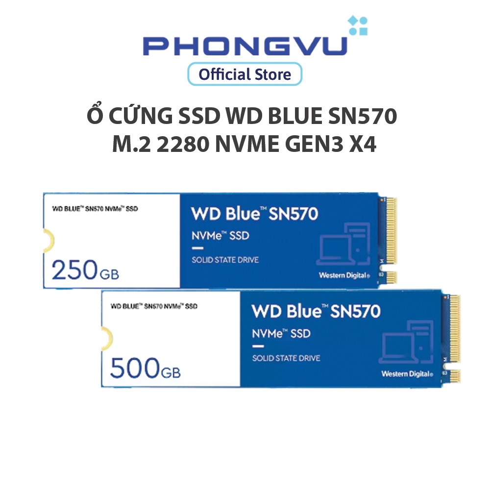 HD SSD 250GB WD BLUE SN570 M.2 NVME GEN3 3300 MB/S