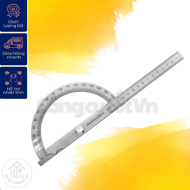 180 Degree Stainless Steel Angle Ruler Specialized for Mechanics ...