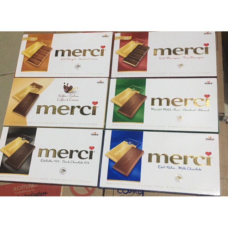 Merci chocolate bar(100g) | Shopee Singapore