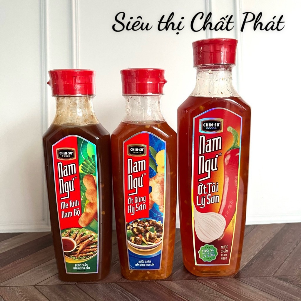 Ly Son Garlic Pepper Nam Fish Sauce / Tamarind Fish Sauce / Ginger Fish