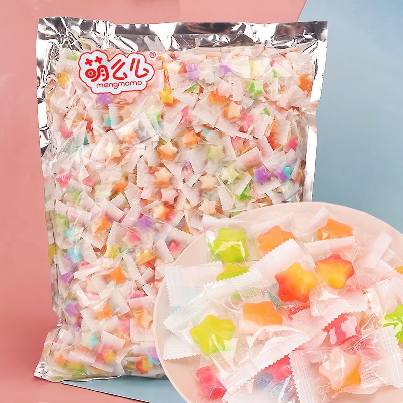 [In stock] 100g 5-pointed star-shaped fruit hard candy - super cute ...