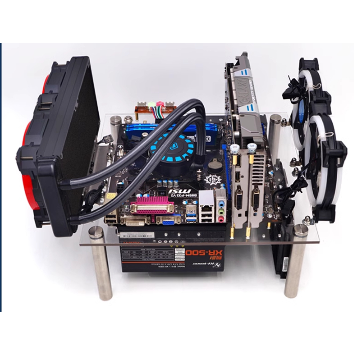 Acrylic benchtable case for self-assembled ATX mainboard | Shopee Singapore