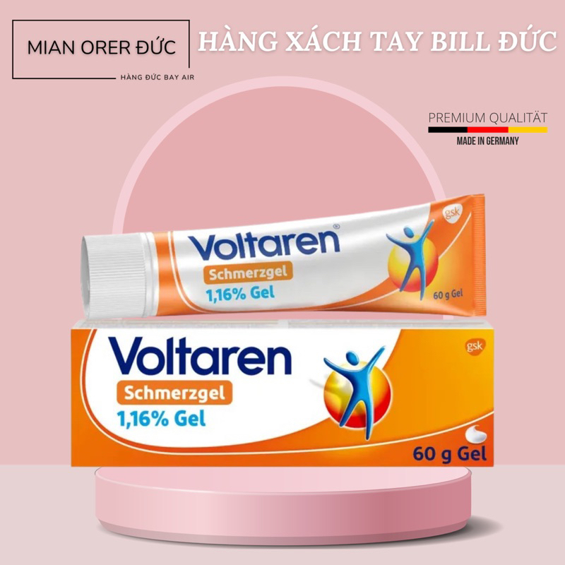 Voltaren Pain Reliever Gel 11.6 mg g 60g German Standard