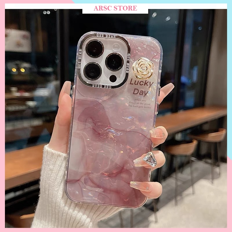 3D Camellia Iphone Case High Quality Hard Back Shockproof Camera ...