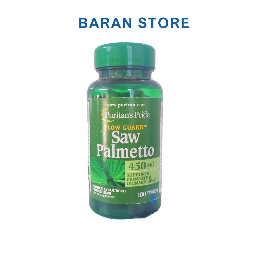 Puritan's Pride Saw Palmetto oral tablet 450mg 100 Puritan Pride Shop