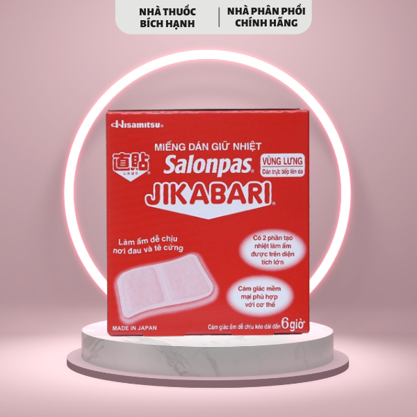 [Genuine] Salonpas Jikabari thermal heat retaining patch (Box / 8