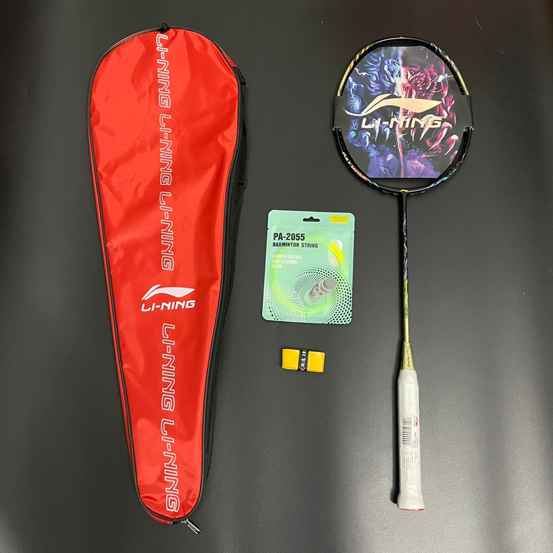 Lining Axforce 100 badminton racket with high quality carbon frame max ...