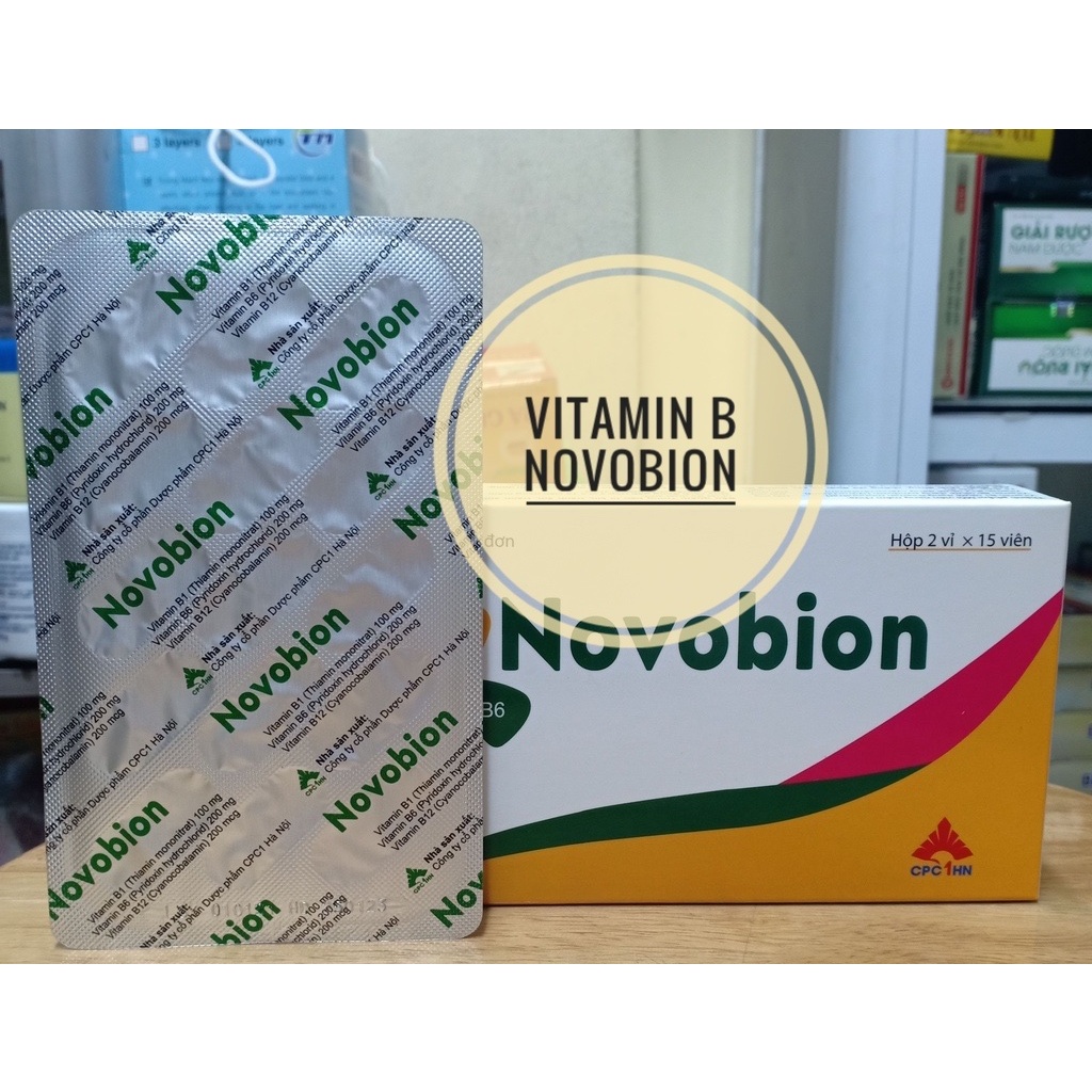 Vitamin 3B oral tablet supplement B1 + B6 + B12 - NOVOBION Box of 30 ...