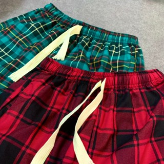 Red and green hot sale plaid pants womens