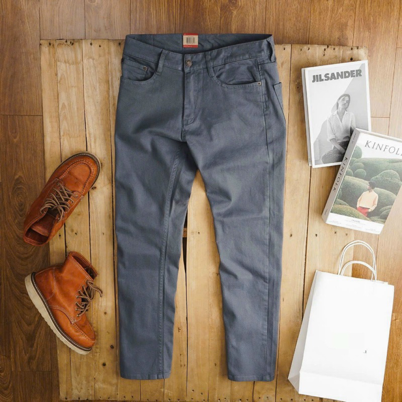 Men's Khaki Jeans In Brown Stretchy Khaki High Quality | Shopee Singapore