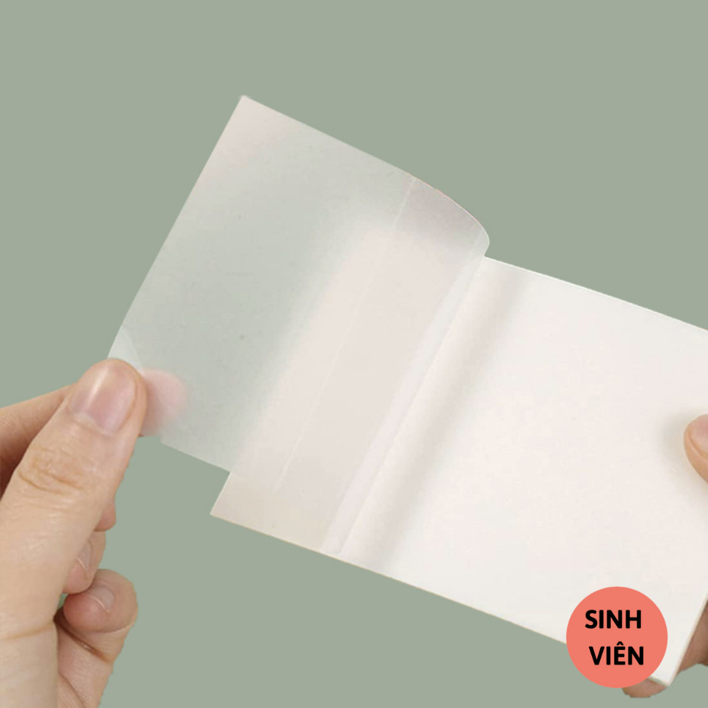 Note Paper, Waterproof Transparent Note Paper File of 50 Sheets with ...