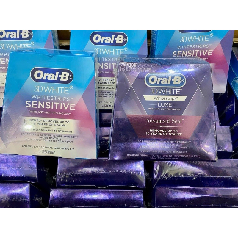 Oralb 3D WHITE Strips Australia Whitening Patch (14 Packs Of 28 Pieces) Shopee Singapore