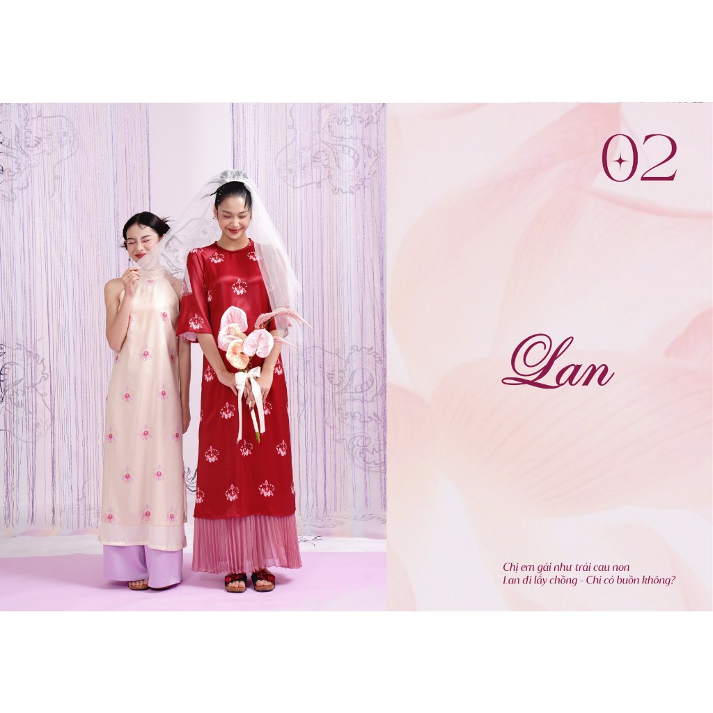 [LAN Chi 2024] Ao Dai LAN with skirt Tet 2024 product code TET2403