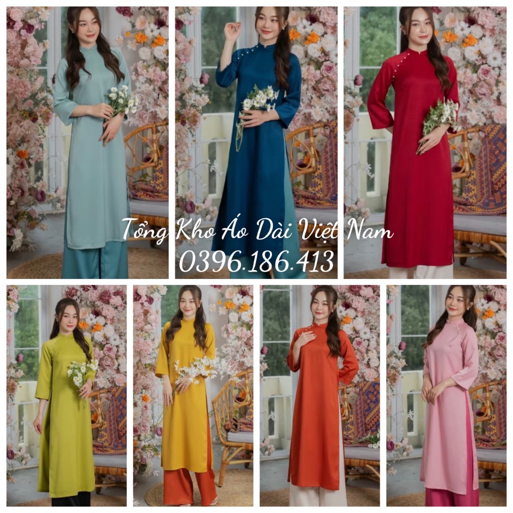 *All Colors of ancient ao dai, straight modern ao dai, latest CNY 2024 ...