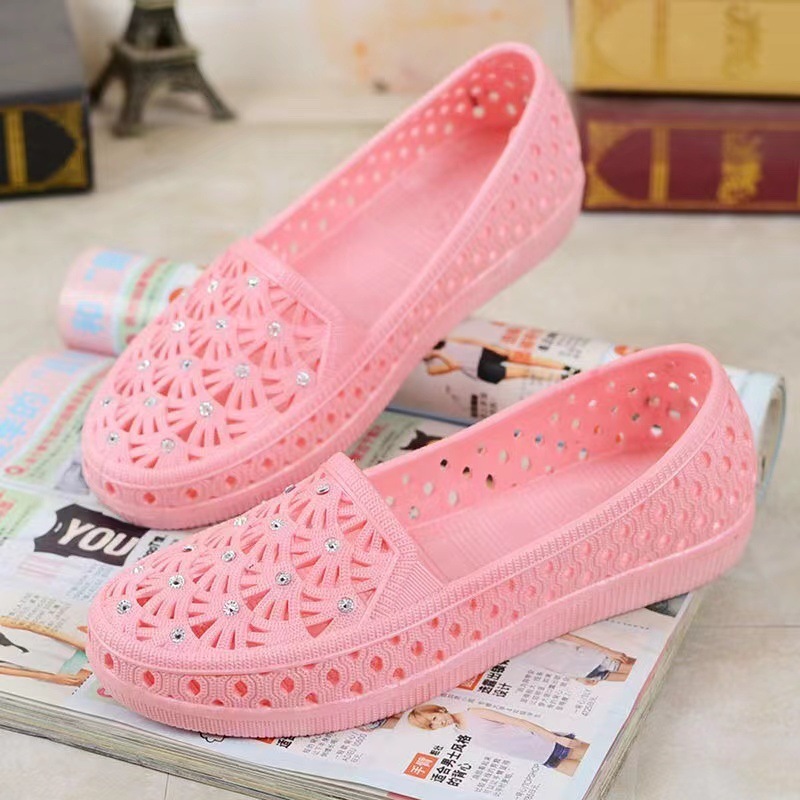 Plastic shoes ladies deals
