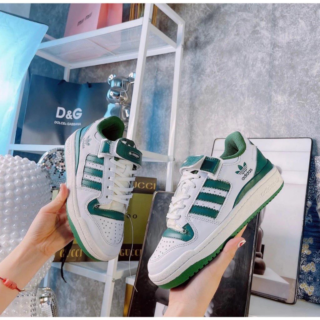 adidas forum 84 green low