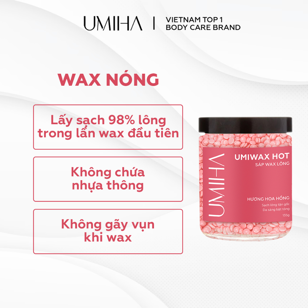 Umiha Hot wax Umi 135G wax Clean Armpits, Legs, Bikini, Body, Suitable ...