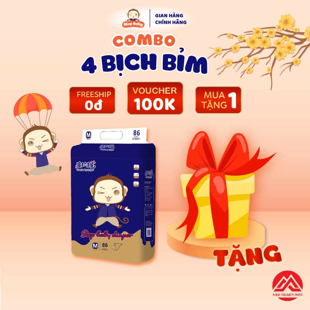 [Gift] 4 Bags Stepbaby Super Soft Step baby Diapers / Diapers