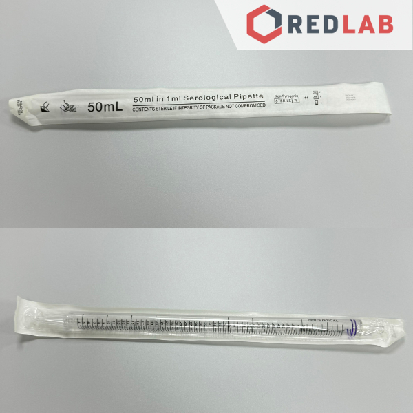 Biologix Serological Pipette Sterile Plastic 50ml, PS Plastic Drip