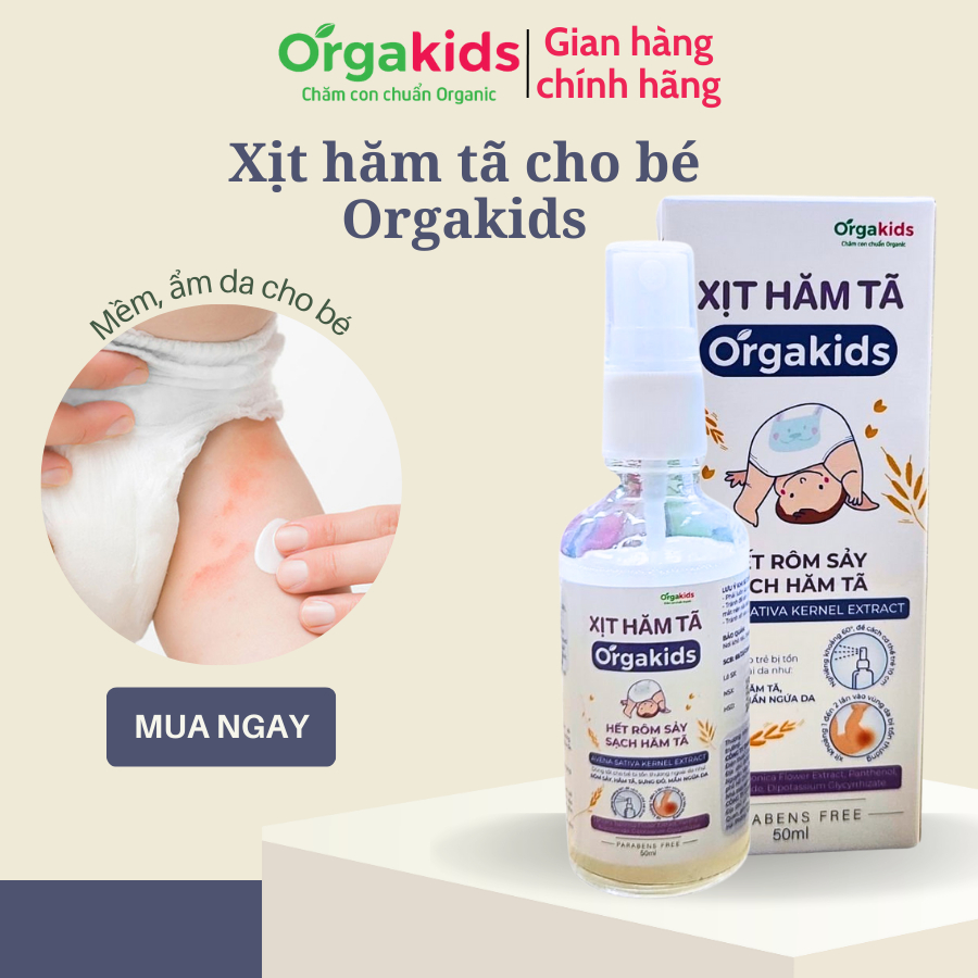 Orgakids premium diaper rash spray for babies eliminates heat rash ...