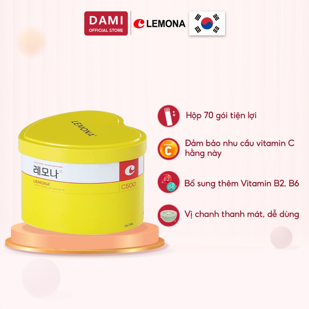 Box of 70 Korean Vitamin C Lemona Packs Reduce Pigmentation, Skin