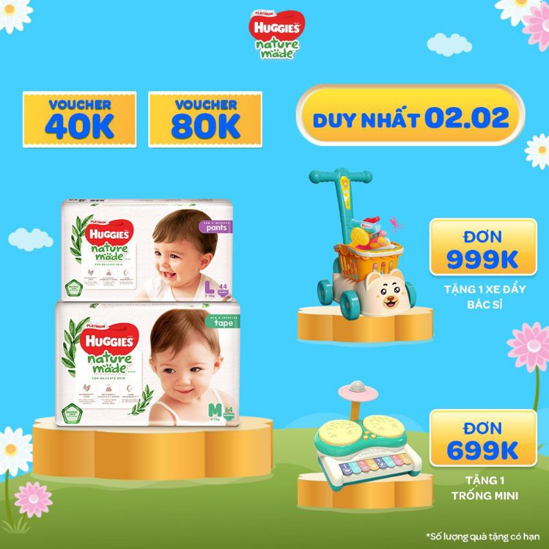 Huggies nature made Diaper Gifts According To The Value Of The Order