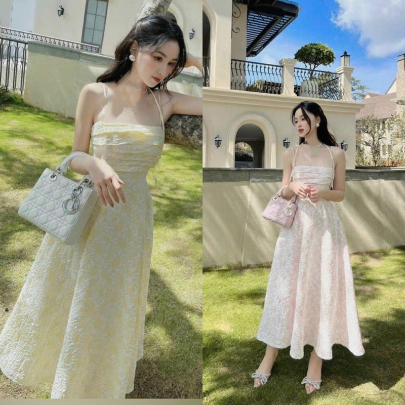 Spaghetti strap long skirt clearance