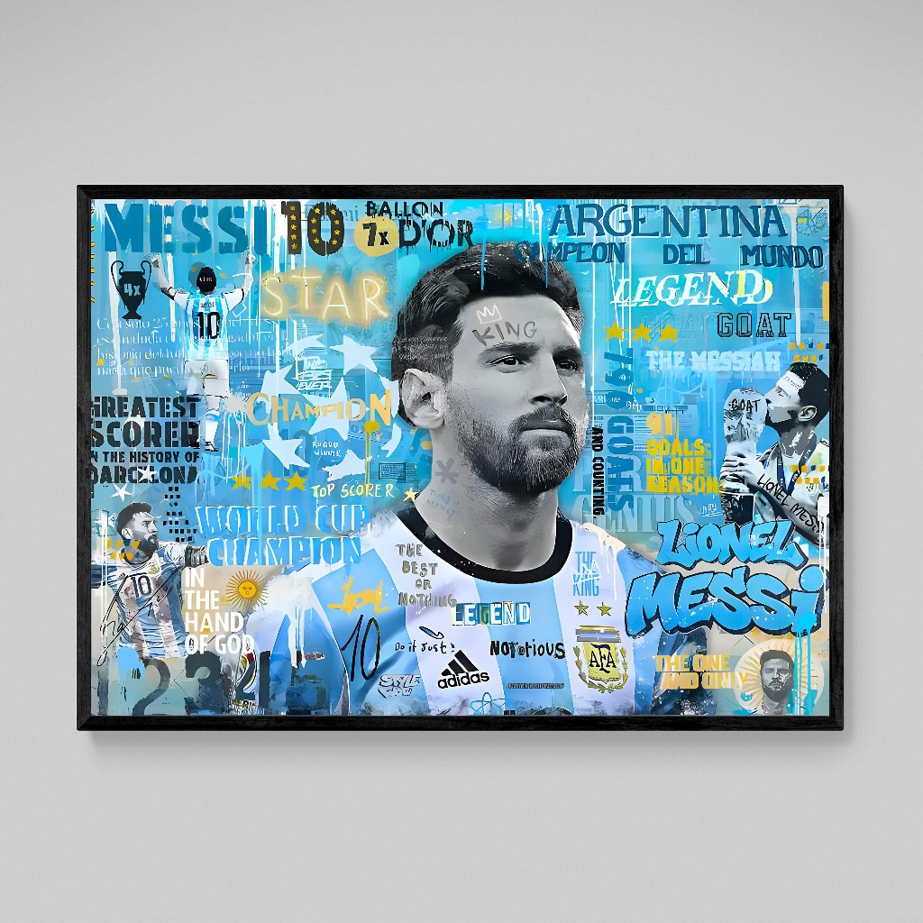 Lionel Messi Wall Art Lionel Messi Canvas Art Lionel Messi Poser ...