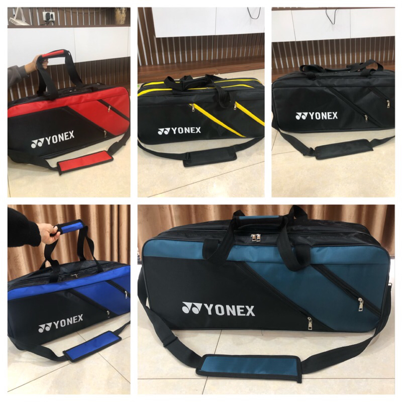 Super nice badminton and tennis racket bag with 5 compartments | Shopee ...