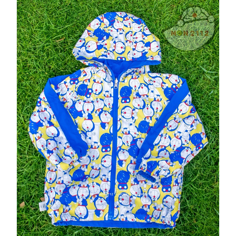 Doraemon Doremon Jacket Children DoubleSided Parachute Fabric size 13