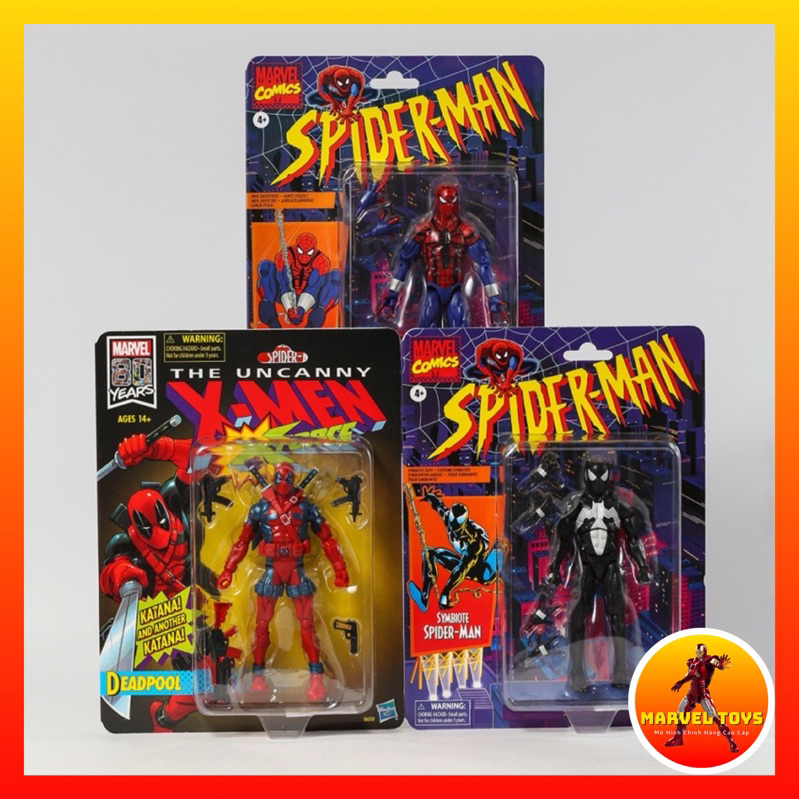 Bootsleg Hasbro Marvel Legends Deadpool Spider Man Symbiote Reilly ...