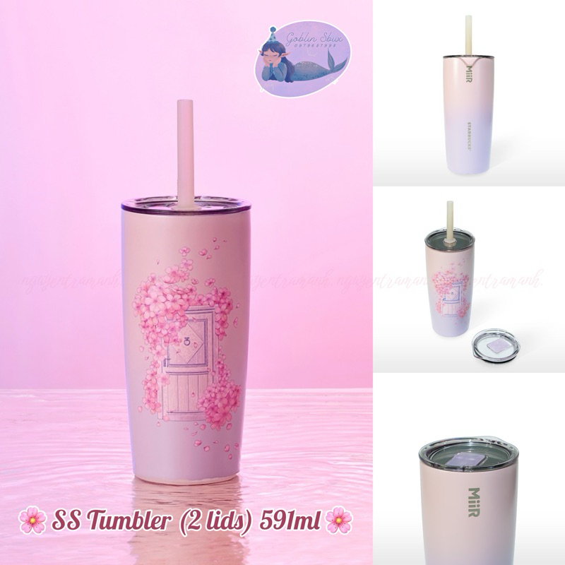 Starbucks Sakura Ombré SS Phinney Tumbler & Matching Bottle Set purchases - NEW