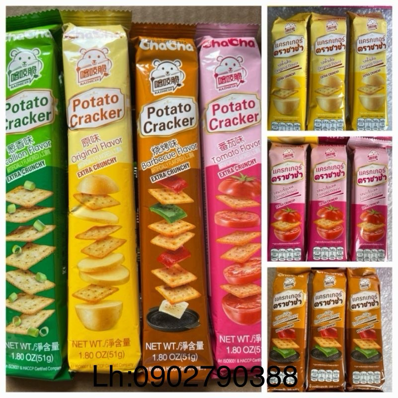 Cha Snack Cracker Potato Cracker Oil Free Frying Shopee Singapore